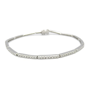 JEWELRY Diamond Bracelet 18KWG White Gold Used Women