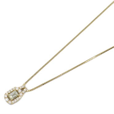 JEWELRY Diamond Necklace Pendant 18KYG Yellow Gold Used women