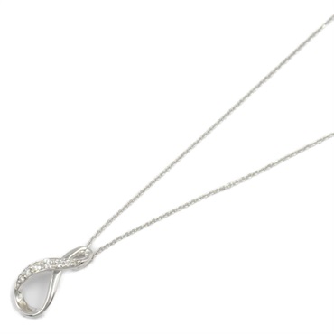JEWELRY Diamond Necklace Pendant 18KWG White Gold Used women