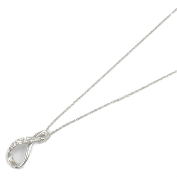 JEWELRY Diamond Necklace Pendant 18KWG White Gold Used women