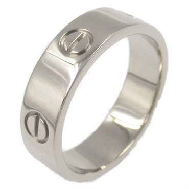 CARTIER Love Ring 18KWG White Gold Used unisex US size 9.5 #61