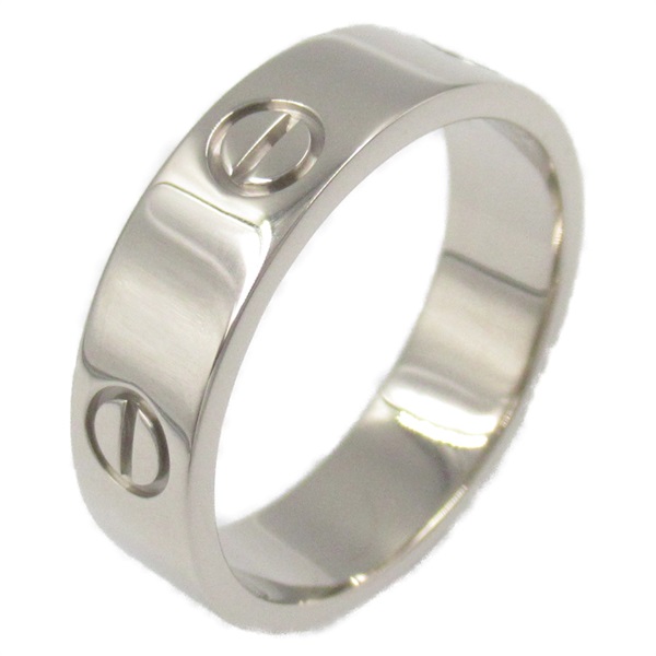 CARTIER Love Ring 18KWG White Gold Used unisex US size 9.5 #61