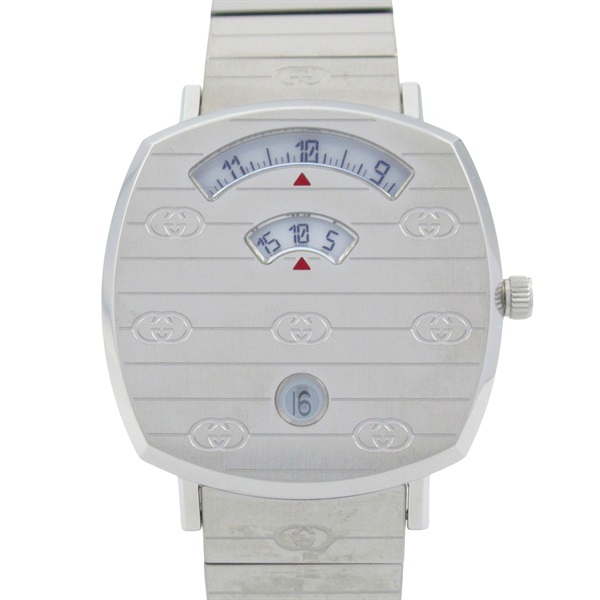 GUCCI grip Wrist Watch 157.4 Quartz Stainless Steel Used Boys White
