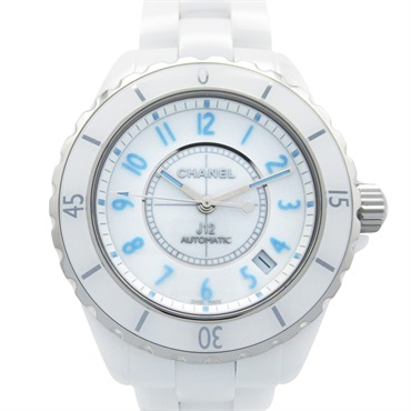 CHANEL J12 Blue light Wrist Watch H3827 Automatic winding ceramic Used mens CC