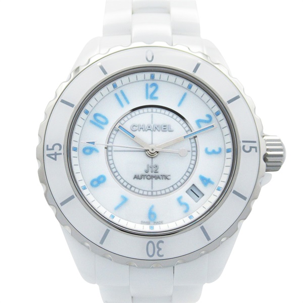 CHANEL J12 Blue light Wrist Watch H3827 Automatic winding ceramic Used mens CC
