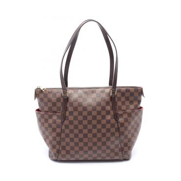 LOUIS VUITTON Totally MM Tote Bag N41281 Damier canvas Brown Ebene Used Women LV