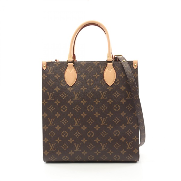 LOUIS VUITTON Sac PlatPM Monogram Tote Bag M46263 PVC Used Women