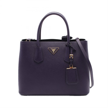 PRADA SAFFIANO CUIR 2way shoulder Tote Bag BN2775 Saffiano leather Purple Used