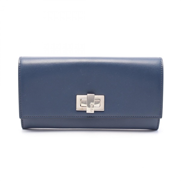 FENDI Peekaboo Bifold purse 8M0427 leather Blue Used Women