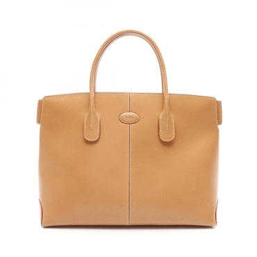 TOD'S D Tote Hand Bag leather Brown Used Women