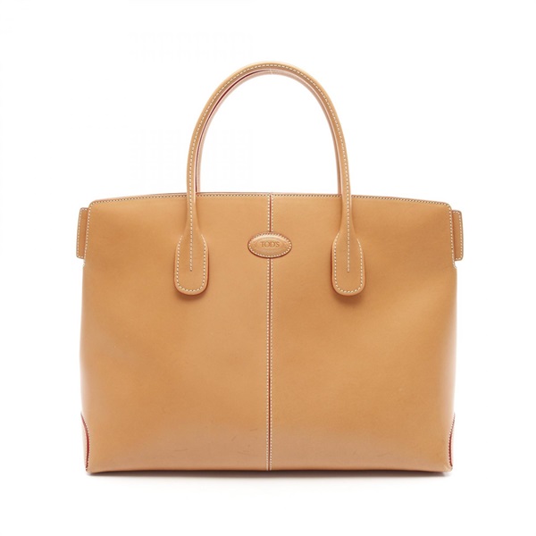 TOD'S D Tote Hand Bag leather Brown Used Women
