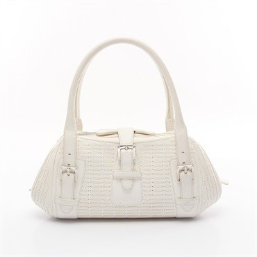 LOEWE Sender Handbag leather White Used Women