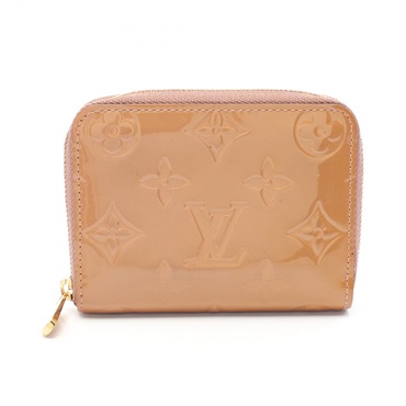 LOUIS VUITTON Zippy around coin purse M91668 Vernis leather Pink Used Women LV