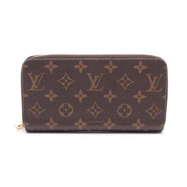 LOUIS VUITTON Zippy wallet Around long purse M41896 Monogram Brown coquelicot