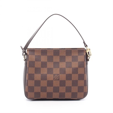LOUIS VUITTON Trousse makeup Hand bag pouch N51982 Damier leather Ebene Used
