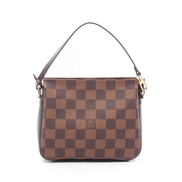LOUIS VUITTON Trousse makeup Hand bag pouch N51982 Damier leather Ebene Used