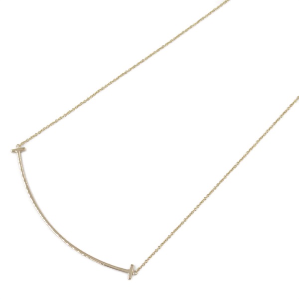 TIFFANY＆CO T Smile Large Necklace 18KPG Pink Rose Gold Used women