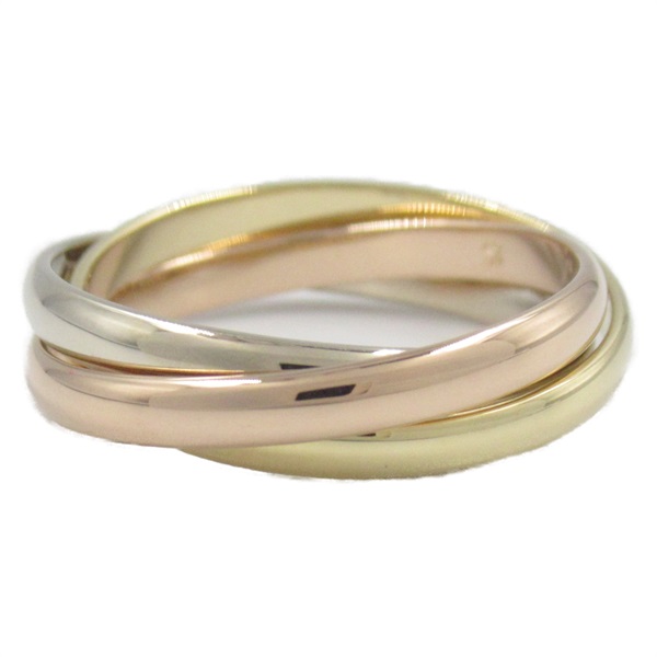 CARTIER Trinity Ring 18KYG RG WG Yellow White Rose Gold used US size 6 #52
