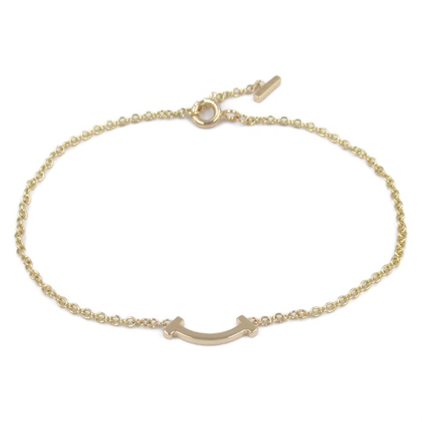 TIFFANY＆CO T Smile Bracelet 18KYG Yellow Gold Used Women