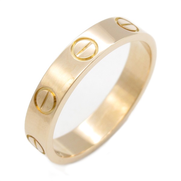 CARTIER Mini Love Ring 18KPG Pink Rose Gold Used women Us size 4.75 #49