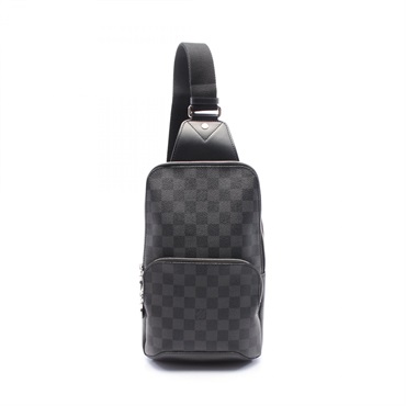 LOUIS VUITTON Avenue sling Waist bum shoulder bag N41719 Damier graphite used LV