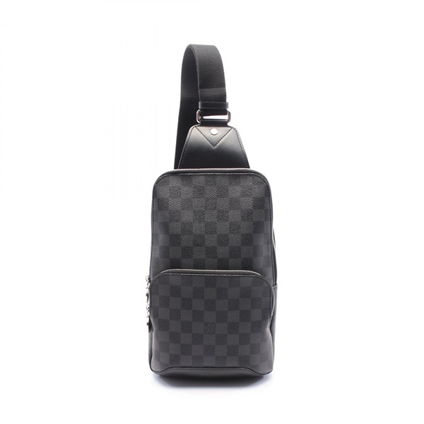 LOUIS VUITTON Avenue sling Waist bum shoulder bag N41719 Damier graphite used LV