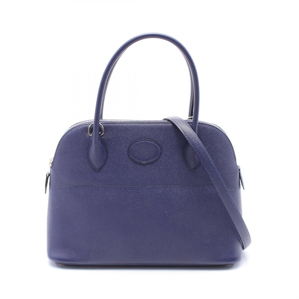 HERMES Bolide 27 Hand shoulder bag D Epsom Blue encre Used SHW