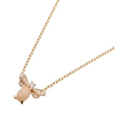 Chaumet Attrape Moi Pink Opal Necklace Diamond 18KPG Rose Gold Used women