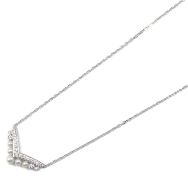 Chaumet Josephine Aigrette Necklace Diamond Pearl 18KWG white gold Used women