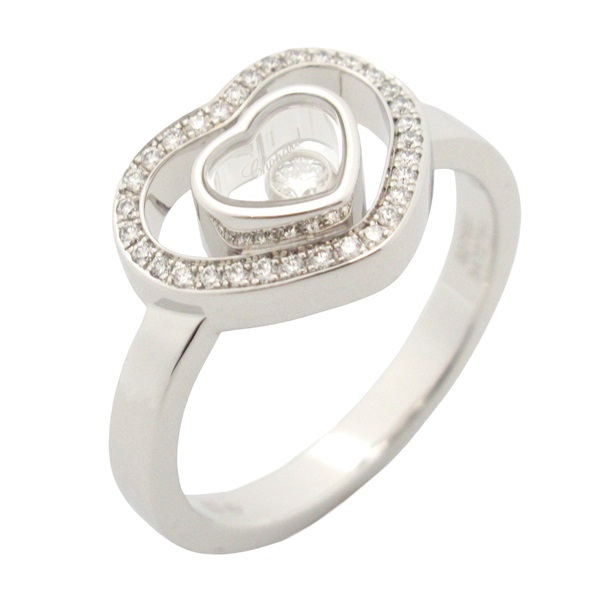 Chopard Happy Diamonds Ring 18KWG White Gold Used women US size 6.25