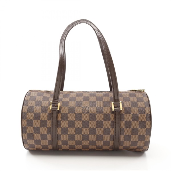 LOUIS VUITTON Papillon 30 Hand bag N51303 Damier canvas leather Brown Ebene Used