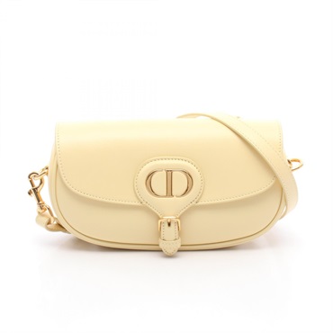 Dior Bobby East-West Shoulder Bag M9327UMOL leather Yellow Used Women CD GHW
