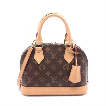 LOUIS VUITTON Alma BB Hand bag M53152 Monogram leather Brown Used