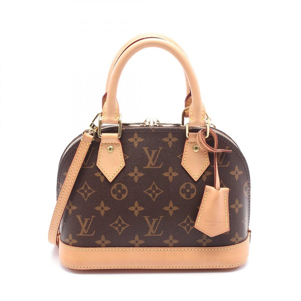 LOUIS VUITTON Alma BB Hand bag M53152 Monogram leather Brown Used