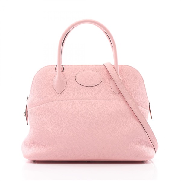 HERMES Bolide 31 Verso Hand shoulder bag U Taurillon Clemence Rose sakura nata