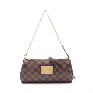 LOUIS VUITTON Eva 2way chain shoulder crossbody Hand bag N55213 Damier Ebene LV