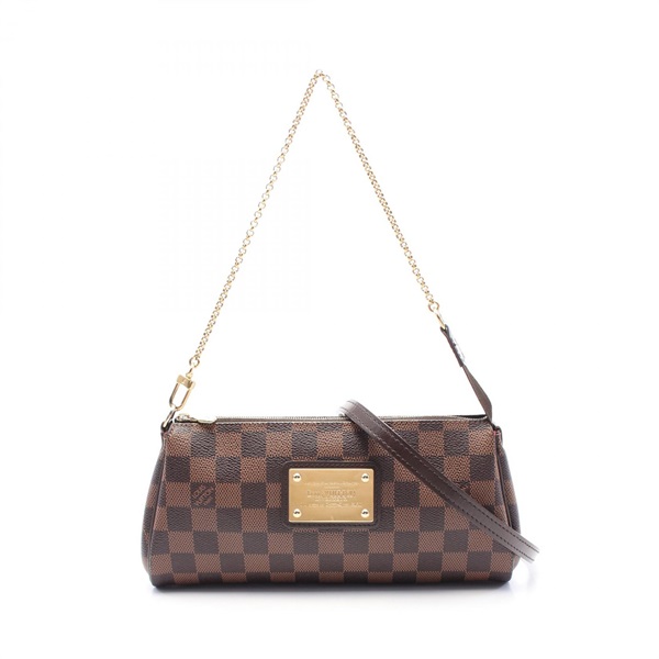 LOUIS VUITTON Eva 2way chain shoulder crossbody Hand bag N55213 Damier Ebene LV