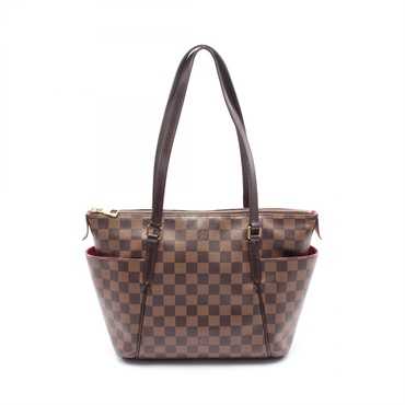 LOUIS VUITTON Totally PM Tote shoulder Bag N41282 Damier leather Ebene Used