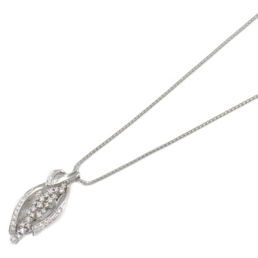 JEWELRY Diamond Necklace Pendant 18KWG White Gold Used women