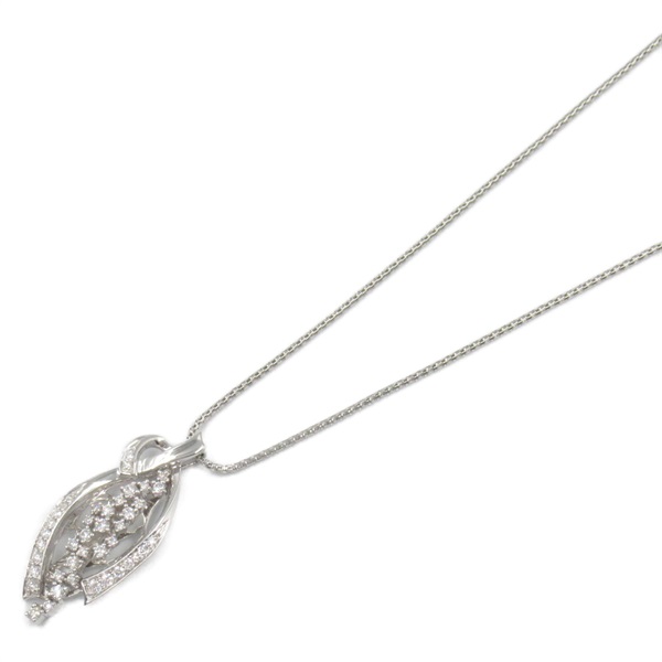 JEWELRY Diamond Necklace Pendant 18KWG White Gold Used women