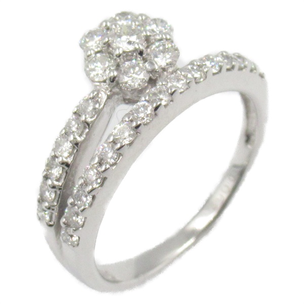JEWELRY Diamond Ring 18KWG White Gold Used women US size 5