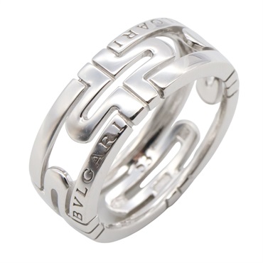 BVLGARI Parentesi Ring 18KWG White Gold Used women US size 6 #53