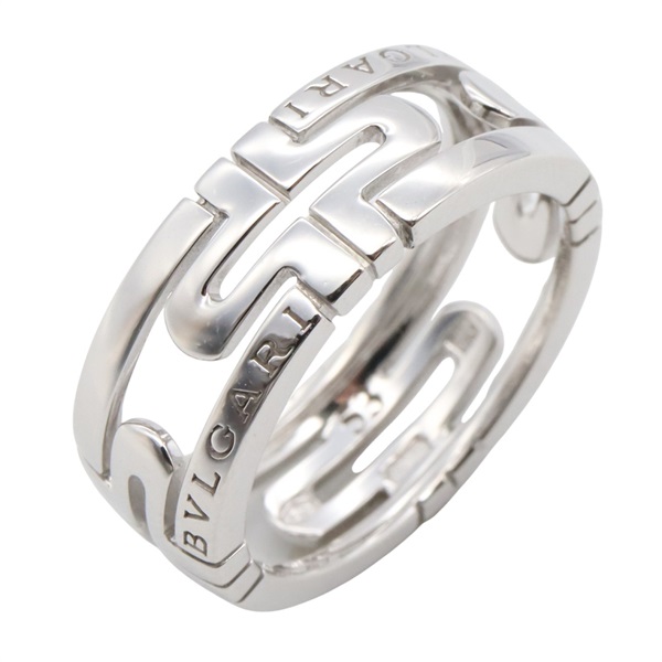 BVLGARI Parentesi Ring 18KWG White Gold Used women US size 6 #53