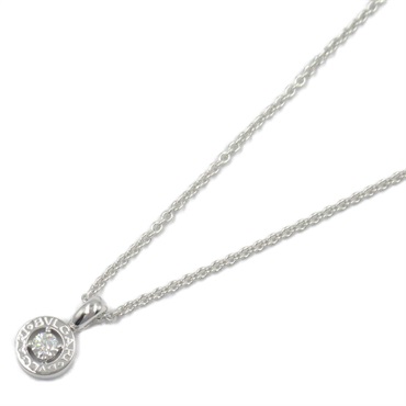 BVLGARI Bulgari Diamond Necklace 18KWG White Gold Used Pendant women