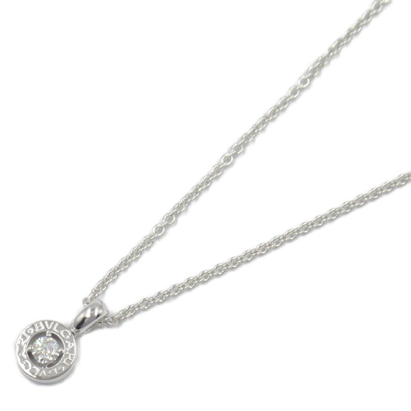 BVLGARI Bulgari Diamond Necklace 18KWG White Gold Used Pendant women