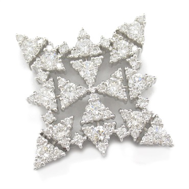 JEWELRY Diamond Pendant Top 18KWG White Gold Used women