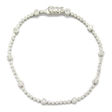 JEWELRY Diamond Bracelet 18KWG White Gold Used Women