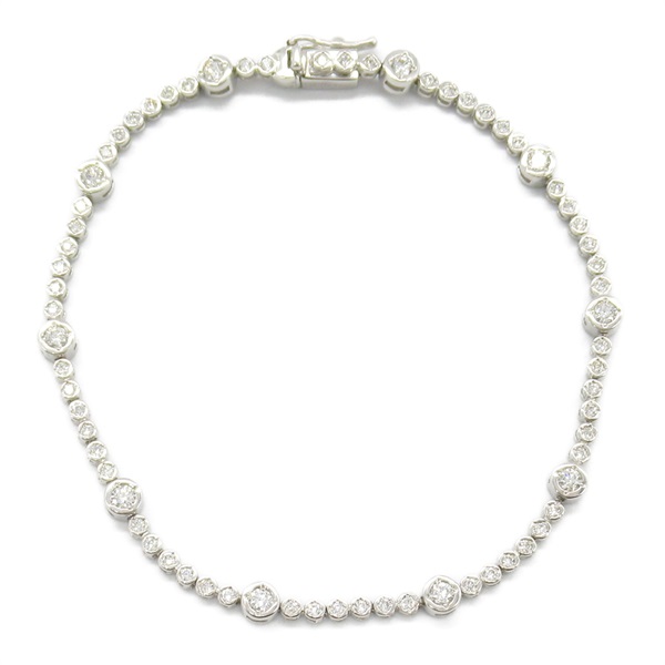 JEWELRY Diamond Bracelet 18KWG White Gold Used Women