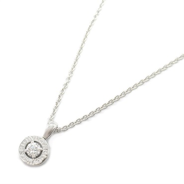BVLGARI Bulgari Necklace 1P Diamond Pendant 18KWG White Gold Used women