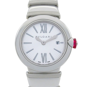 BVLGARI Lvcea Wrist Watch LU28S Quartz Stainless Steel Used Women